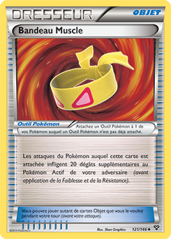 Carte Pokémon Bandeau Muscle 121/146 de la série X&Y en vente au meilleur prix