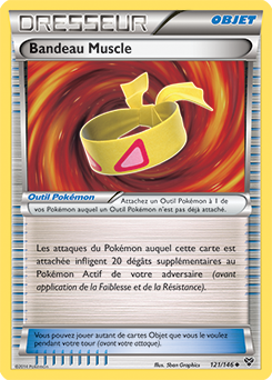 Carte Pokémon Peu commune Bandeau Muscle 121/146 de la série X&Y