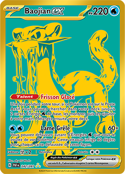 Carte Pokémon Baojian ex 242/91 de la série Destinées de Paldea en vente au meilleur prix