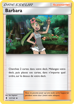 Carte Pokémon Barbara 127/145 de la série Gardiens Ascendants en vente au meilleur prix