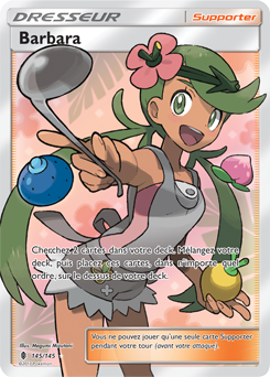 Carte Pokémon Barbara 145/145 de la série Gardiens Ascendants en vente au meilleur prix