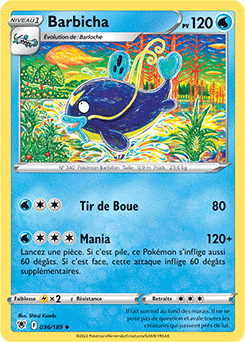 Carte Pokémon Barbicha 036/189 de la série Astres Radieux en vente au meilleur prix