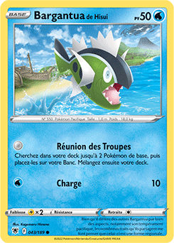 Carte Pokémon Bargantua de Hisui 043/189 de la série Astres Radieux en vente au meilleur prix