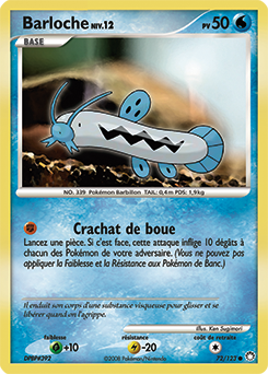 Carte Pokémon Barloche 72/123 de la série Trésors Mystérieux en vente au meilleur prix