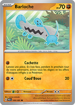 Carte Pokémon Barloche 50/91 de la série Destinées de Paldea en vente au meilleur prix