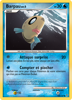 Carte Pokémon Barpau 104/147 de la série Vainqueurs Suprêmes en vente au meilleur prix