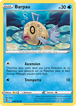 Carte Pokémon Barpau 039/195 de la série Tempête Argentée en vente au meilleur prix