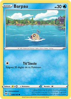 Carte Pokémon Barpau 38/189 de la série Ténèbres Embrasées en vente au meilleur prix