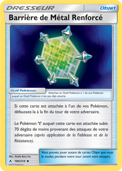 Carte Pokémon Barrière de Métal Renforcé 180/214 de la série Alliance Infallible en vente au meilleur prix