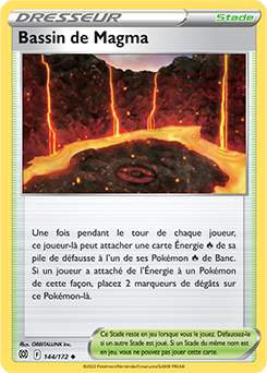 Carte Pokémon Peu commune Bassin de Magma 144/172 de la série Stars Étincelantes