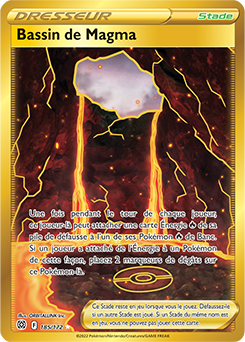 Carte Pokémon Bassin de Magma 185/172 de la série Stars Étincelantes en vente au meilleur prix