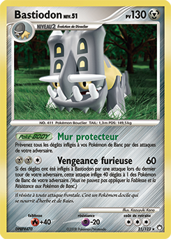 Carte Pokémon Bastiodon 21/123 de la série Trésors Mystérieux en vente au meilleur prix