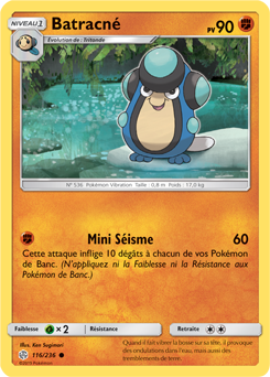 Carte Pokémon Batracné 116/236 de la série Éclipse Cosmique en vente au meilleur prix