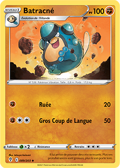 Carte Pokémon Peu commune Batracné 89/203 de la série Évolution Céleste