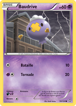 Carte Pokémon Commune Baudrive 50/124 de la série Dragons Éxaltés