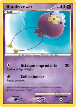 Carte Pokémon Baudrive 103/147 de la série Vainqueurs Suprêmes en vente au meilleur prix