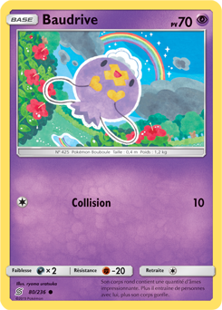 Carte Pokémon Commune Baudrive 80/236 de la série Harmonie des Esprits