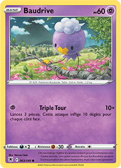 Carte Pokémon Communes Baudrive 063/189 de la série Astres Radieux