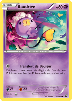 Carte Pokémon Baudrive 46/114 de la série Offensive Vapeur en vente au meilleur prix