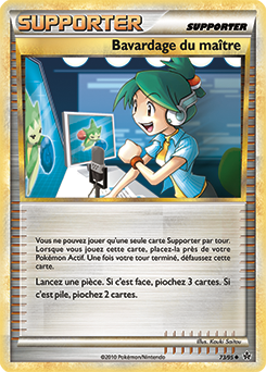 Carte Pokémon Peu commune Bavardage du maître 73/95 de la série Déchaînement