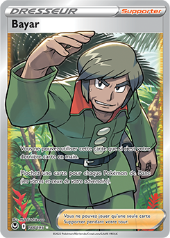 Carte Pokémon Dresseur Full Art Bayar 188/195 de la série Tempête Argentée