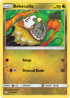 Carte Pokémon Bébécaille 161/236 de la série Éclipse Cosmique en vente au meilleur prix