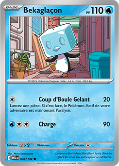 Carte Pokémon Communes Bekaglaçon 44/132 de la série Méga-Évolution