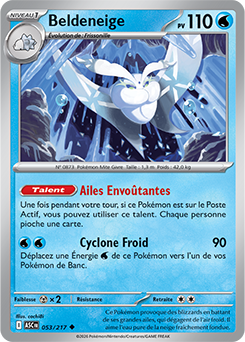 Carte Pokémon Beldeneige 53/217 de la série Héros Transcendants en vente au meilleur prix