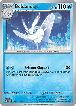 Carte Pokémon Beldeneige 46/162 de la série Forces Temporelles en vente au meilleur prix