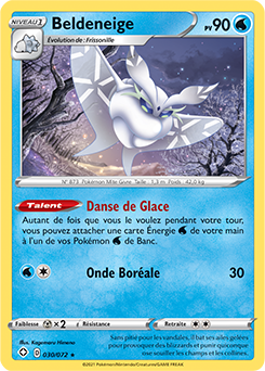 Carte Pokémon Beldeneige 030/072 de la série Destinées Radieuses en vente au meilleur prix