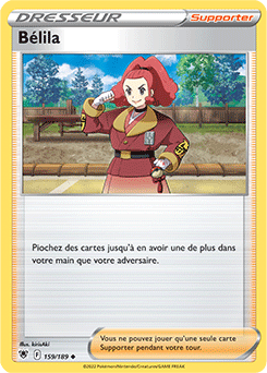 Carte Pokémon Peu commune Bélila 159/189 de la série Astres Radieux