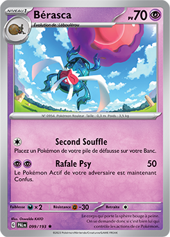 Carte Pokémon Bérasca 099/193 de la série Évolutions à Paldea en vente au meilleur prix