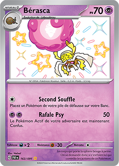 Carte Pokémon Bérasca 163/91 de la série Destinées de Paldea en vente au meilleur prix