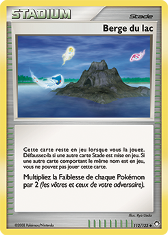 Carte Pokémon Peu commune Berge du lac 112/123 de la série Trésors Mystérieux
