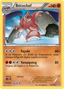 Carte Pokémon Bétochef 81/135 de la série Tempête Plasma en vente au meilleur prix