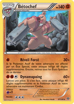 Carte Pokémon Bétochef 67/146 de la série X&Y en vente au meilleur prix