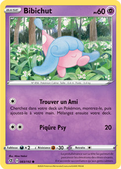 Carte Pokémon Bibichut 83/192 de la série Clash des Rebelles en vente au meilleur prix