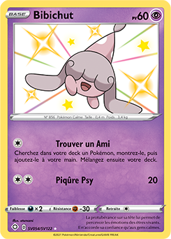 Carte Pokémon Bibichut SV054/SV122 de la série Destinées Radieuses en vente au meilleur prix