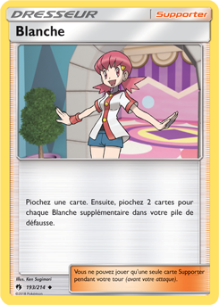 Carte Pokémon Peu commune Blanche 193/214 de la série Tonnerre Perdu