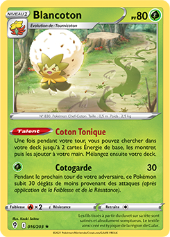Carte Pokémon Blancoton 16/203 de la série Évolution Céleste en vente au meilleur prix