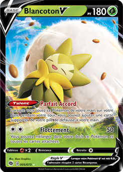 Carte Pokémon Blancoton V 005/073 de la série La Voie du Maître en vente au meilleur prix