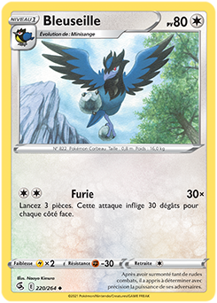 Carte Pokémon Bleuseille 220/264 de la série Poing de Fusion en vente au meilleur prix