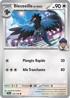 Carte Pokémon Communes Bleuseille de Nabil 134/159 de la série Aventures Ensemble
