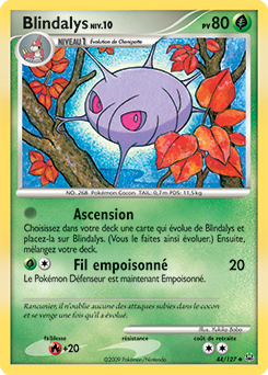 Carte Pokémon Blindalys 44/127 de la série Platine en vente au meilleur prix