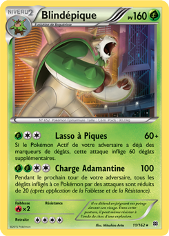 Carte Pokémon Holographique Rare Blindépique 11/162 de la série Impulsion Turbo