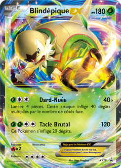 Carte Pokémon Promo Blindépique EX XY18 de la série Promos XY