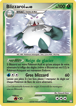 Carte Pokémon Rare Blizzaroi 19/123 de la série Trésors Mystérieux
