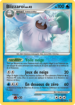 Carte Pokémon Rare Blizzaroi 12/100 de la série Tempête