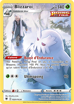 Carte Pokémon Holographique rare Blizzaroi TG01/TG30 de la série Astres Radieux
