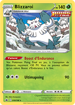 Carte Pokémon Blizzaroi 10/198 de la série Règne de Glace en vente au meilleur prix